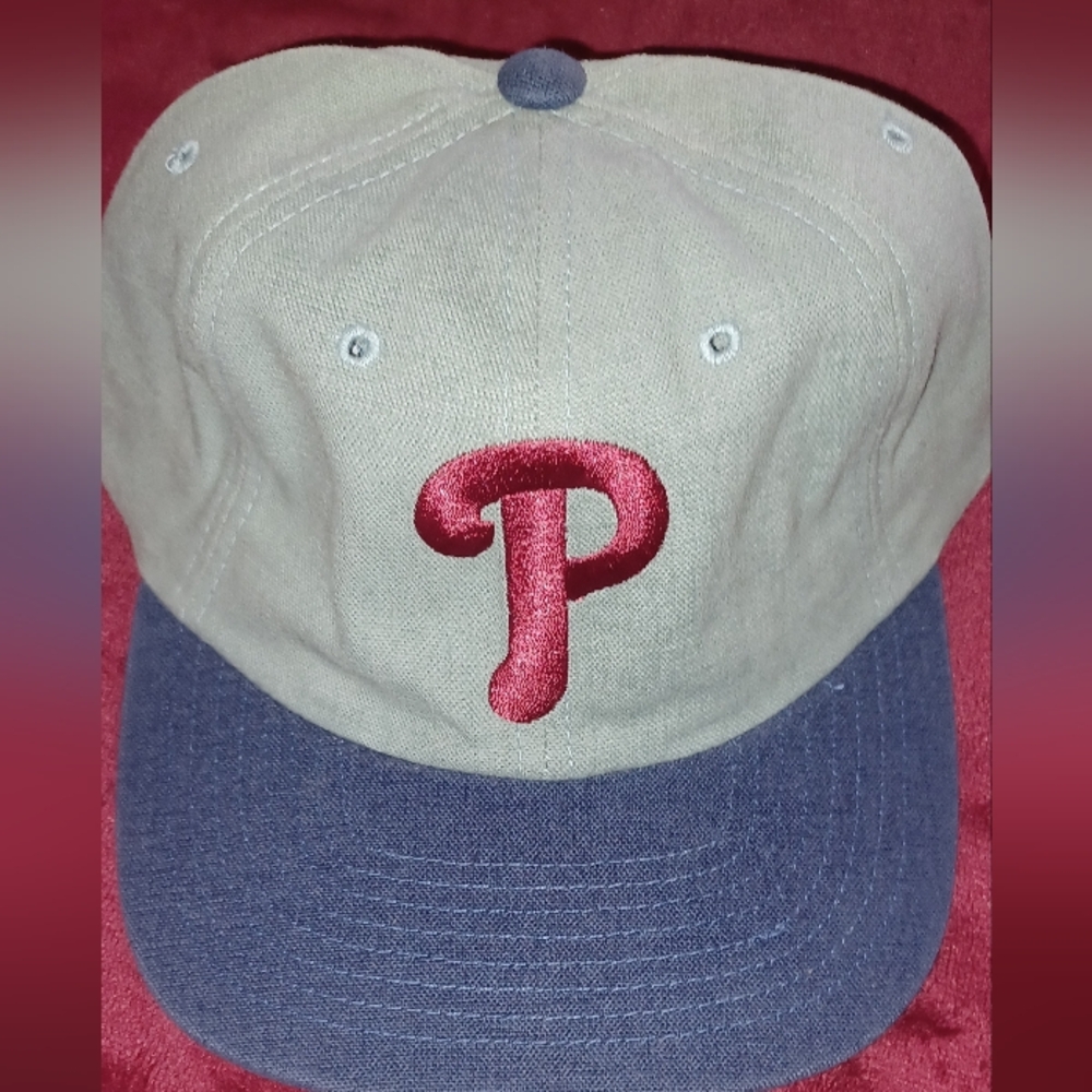 New Phillies Embroidered Baseball Cap - Sage & Navy